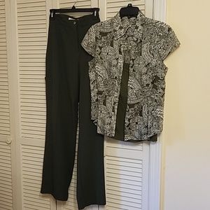 Travelsmith dressy cargo pants.